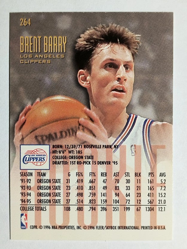 1995-96 Ultra #264 Brent Barry RC