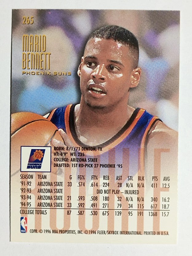 1995-96 Ultra #265 Mario Bennett RC