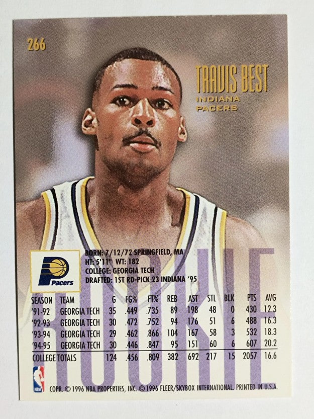 1995-96 Ultra #266 Travis Best RC