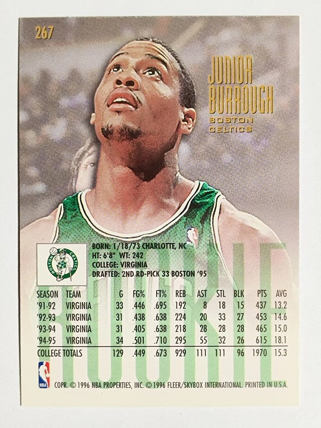 1995-96 Ultra #267 Junior Burrough RC