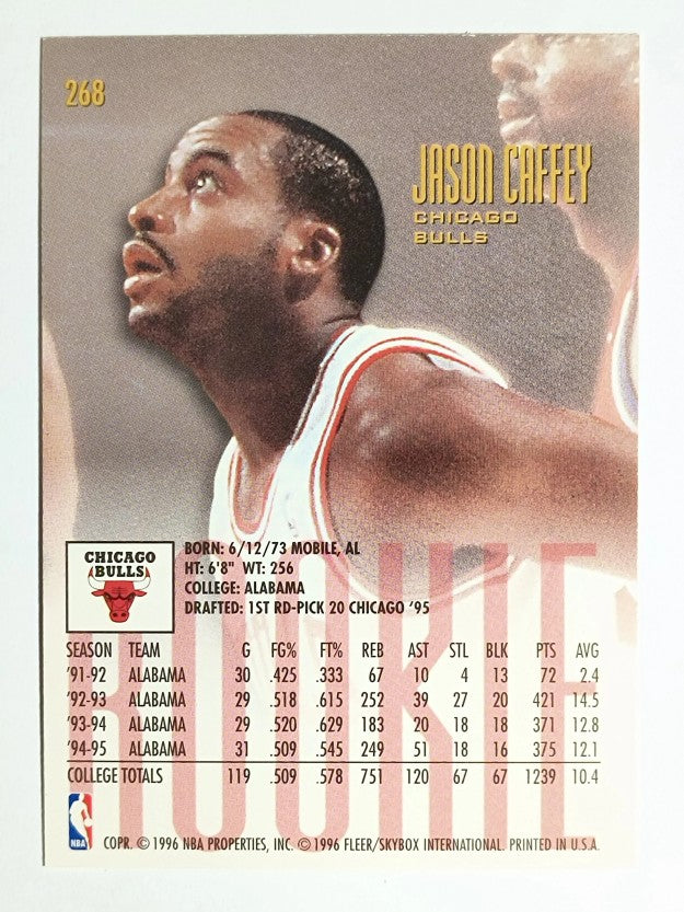 1995-96 Ultra #268 Jason Caffey RC
