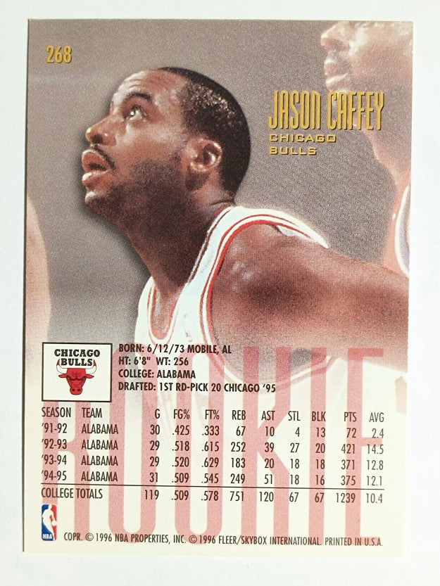 1995-96 Ultra #268 Jason Caffey RC