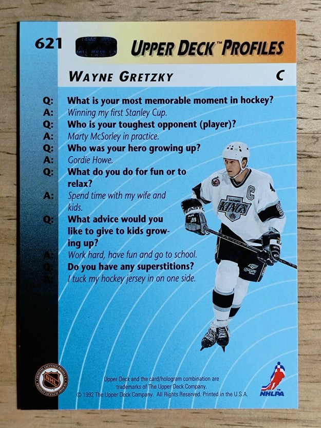 1992-93 Upper Deck #621 Wayne Gretzky PRO