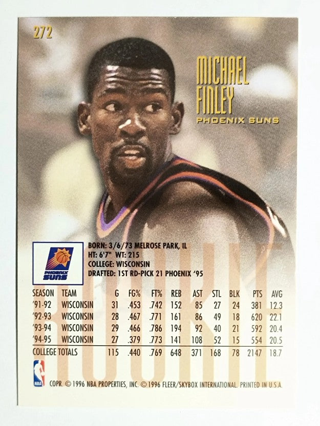 1995-96 Ultra #272 Michael Finley RC (NM)