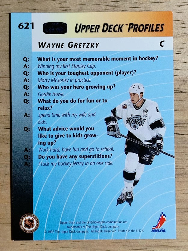 1992-93 Upper Deck #621 Wayne Gretzky PRO