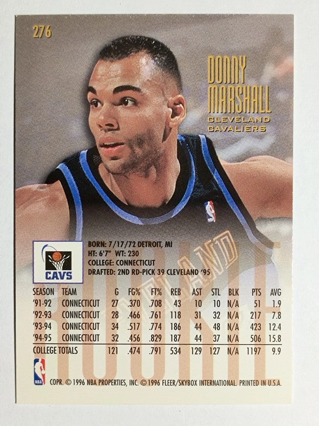 1995-96 Ultra #276 Donny Marshall RC