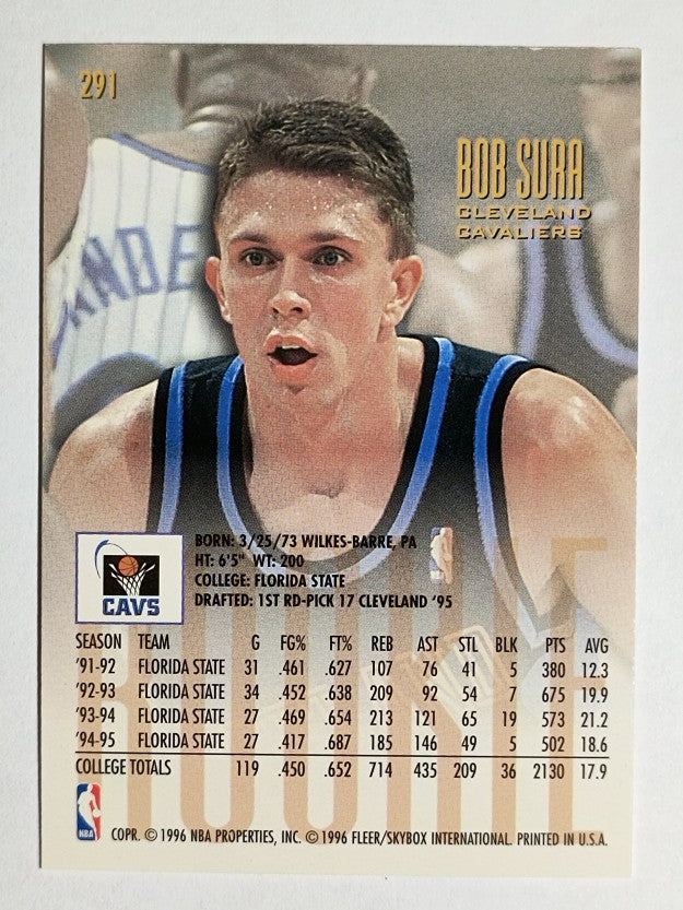 1995-96 Ultra #291 Bob Sura RC