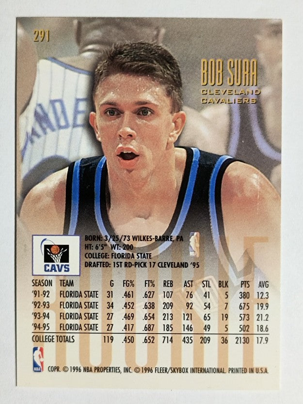 1995-96 Ultra #291 Bob Sura RC