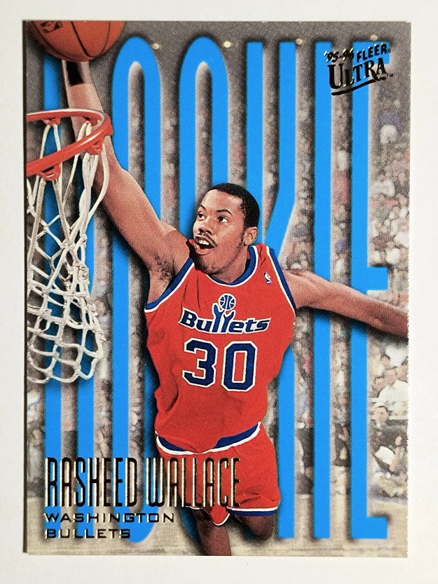 1995-96 Ultra #295 Rasheed Wallace RC