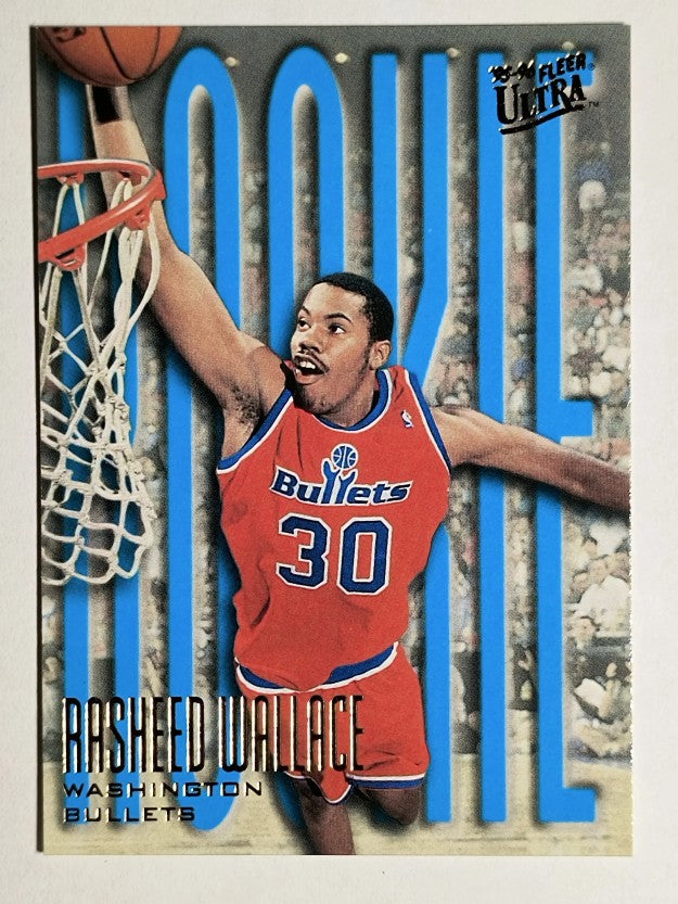 1995-96 Ultra #295 Rasheed Wallace RC