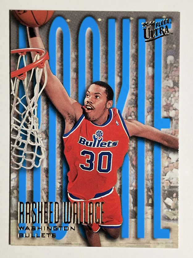 1995-96 Ultra #295 Rasheed Wallace RC (NM)