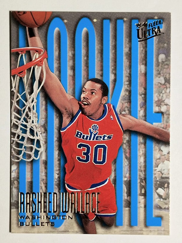 1995-96 Ultra #295 Rasheed Wallace RC (NM)