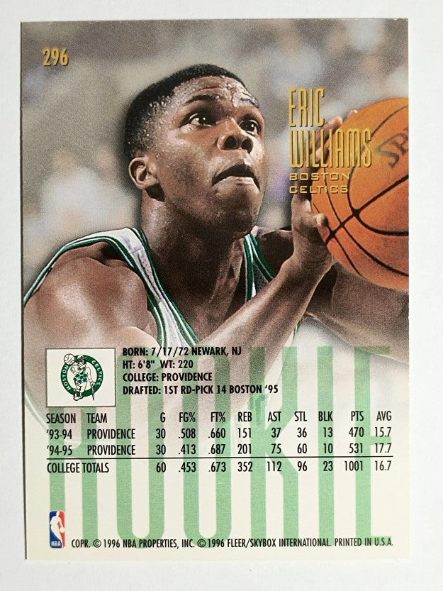 1995-96 Ultra #296 Eric Williams RC