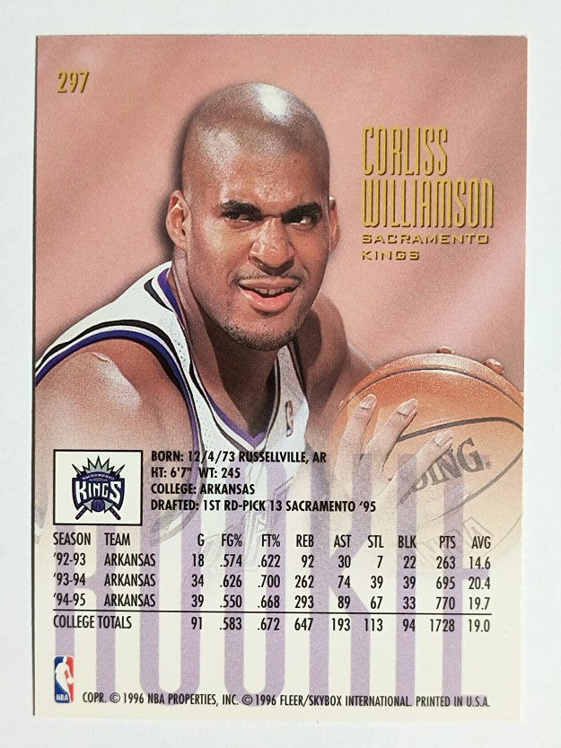 1995-96 Ultra #297 Corliss Williamson RC