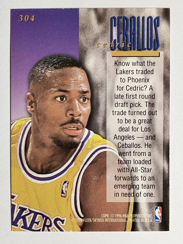 1995-96 Ultra #304 Cedric Ceballos ENC