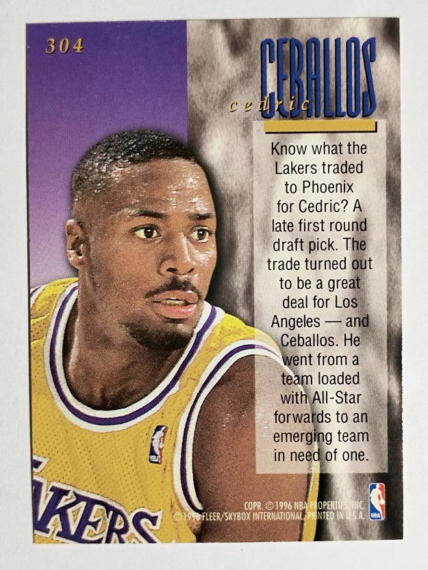 1995-96 Ultra #304 Cedric Ceballos ENC