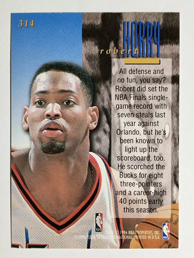 1995-96 Ultra #314 Robert Horry ENC