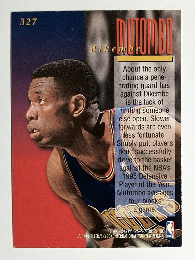 1995-96 Ultra #327 Dikembe Mutombo ENC (NM)