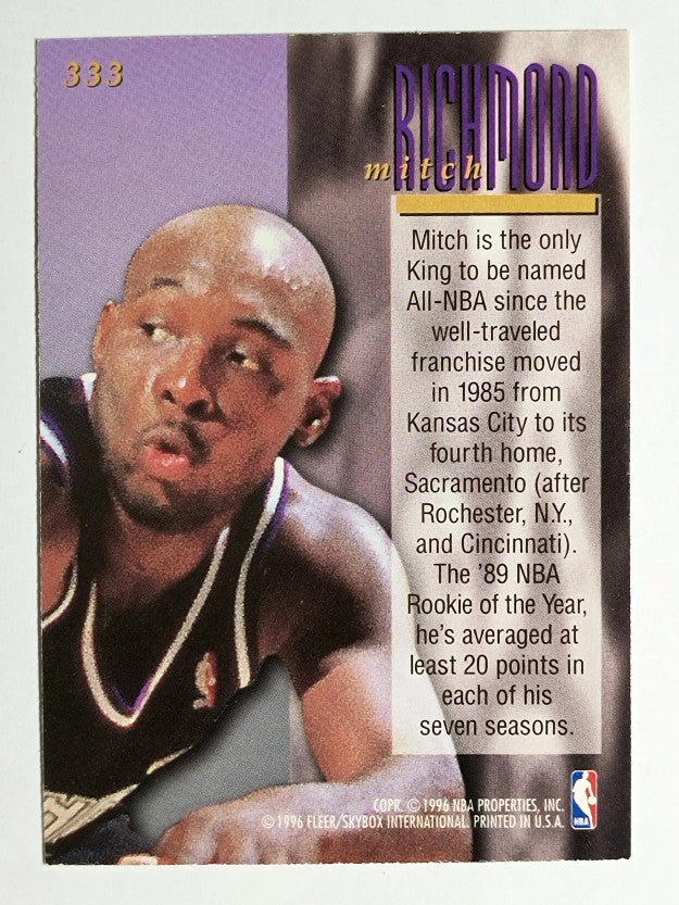 1995-96 Ultra #333 Mitch Richmond ENC