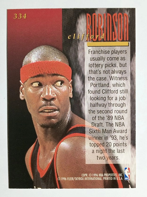 1995-96 Ultra #334 Clifford Robinson ENC