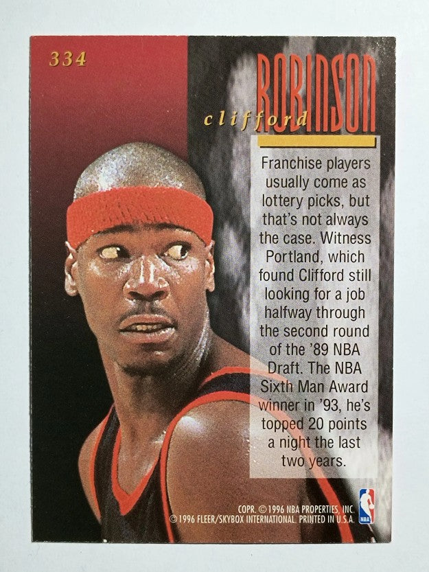 1995-96 Ultra #334 Clifford Robinson ENC