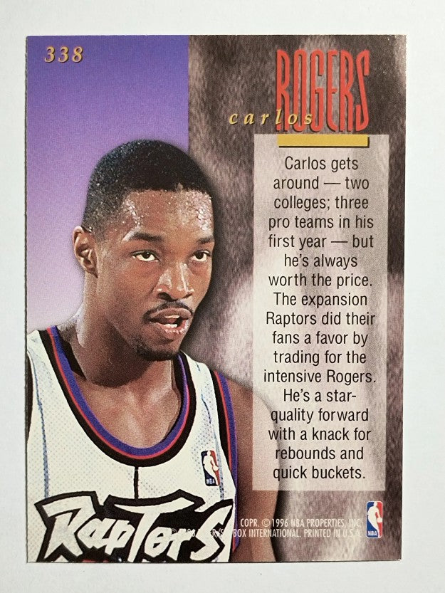 1995-96 Ultra #338 Carlos Rogers ENC