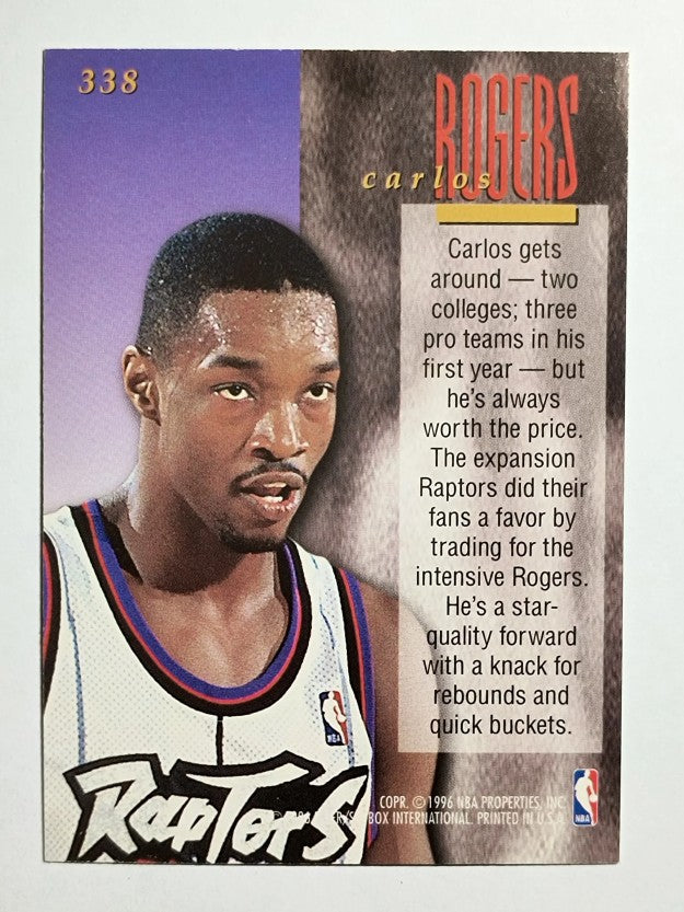 1995-96 Ultra #338 Carlos Rogers ENC