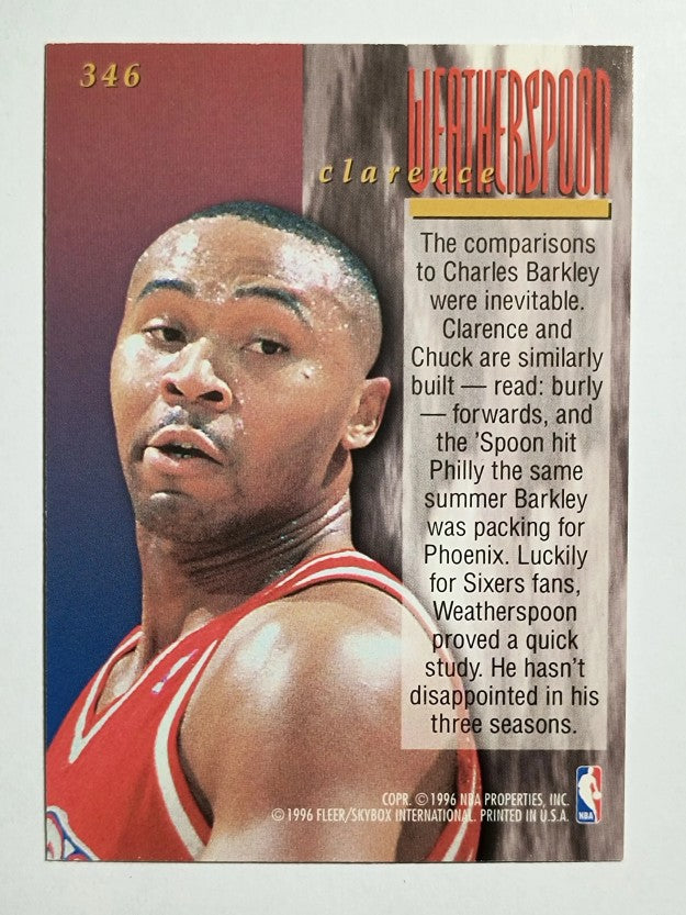1995-96 Ultra #346 Clarence Weatherspoon ENC