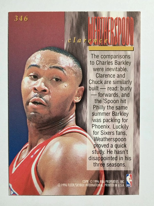 1995-96 Ultra #346 Clarence Weatherspoon ENC