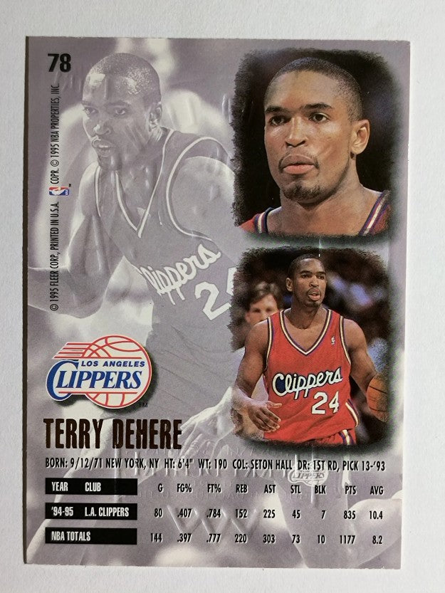 1995-96 Ultra Gold Medallion #78 Terry Dehere