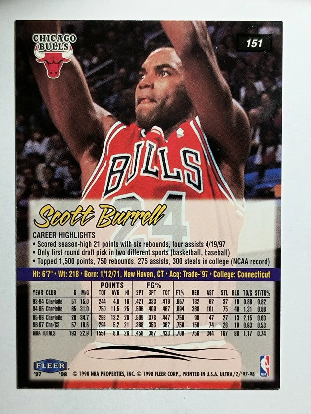 1997-98 Ultra #151 Scott Burrell