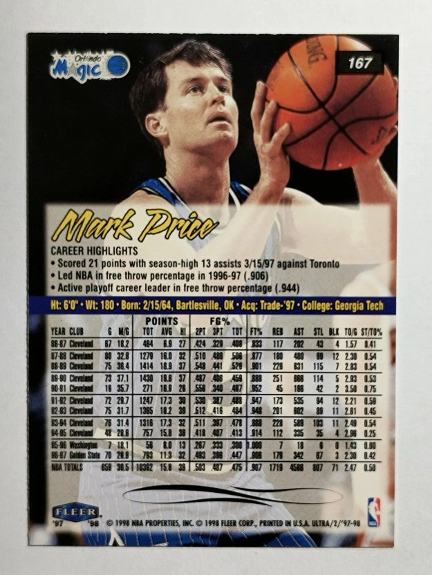 1997-98 Ultra #167 Mark Price