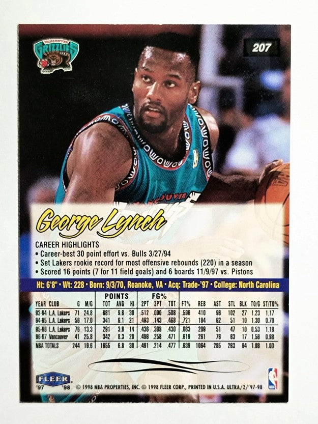 1997-98 Ultra #207 George Lynch