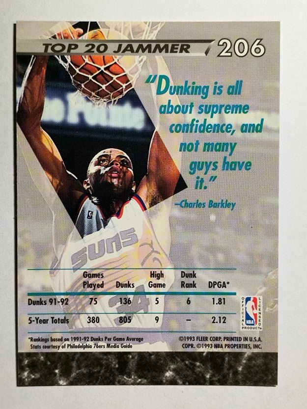 1992-93 Ultra #206 Charles Barkley JS