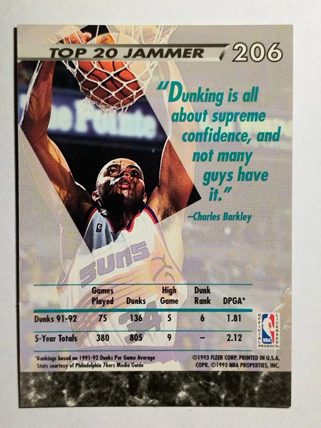 1992-93 Ultra #206 Charles Barkley JS