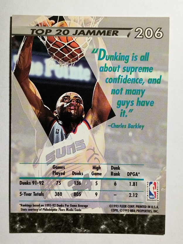 1992-93 Ultra #206 Charles Barkley JS