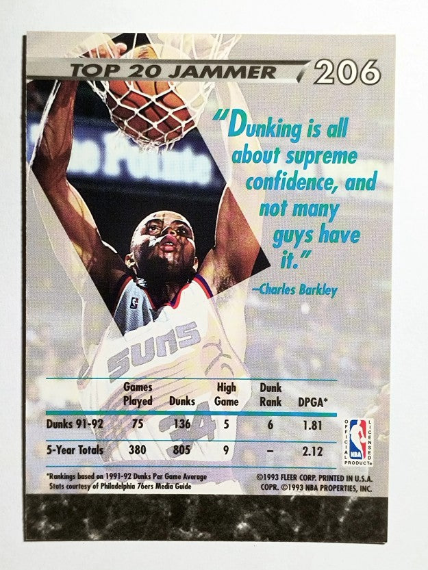 1992-93 Ultra #206 Charles Barkley JS
