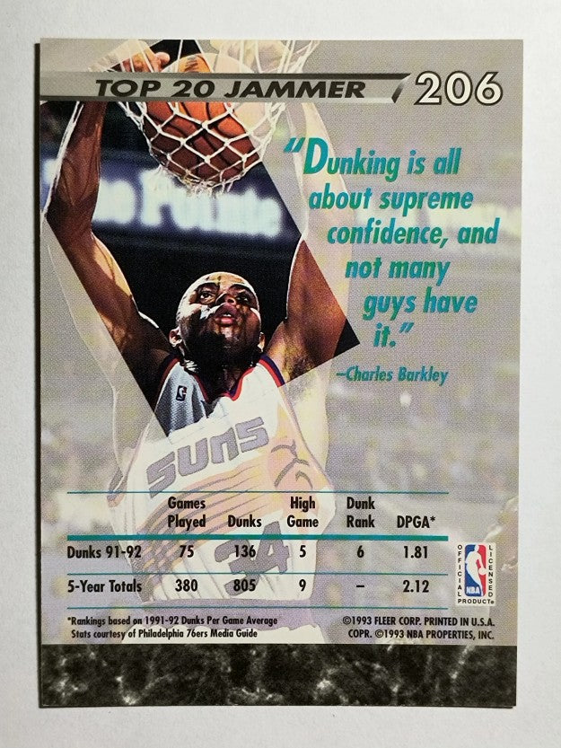 1992-93 Ultra #206 Charles Barkley JS