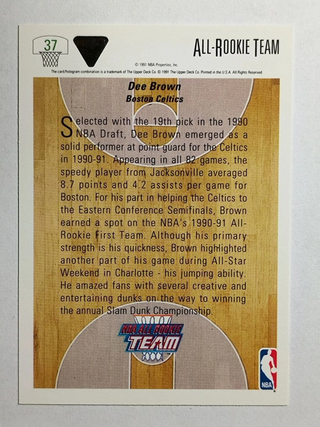 1991-92 Upper Deck #37 Dee Brown ART