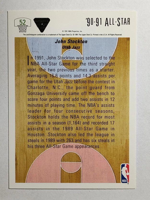 1991-92 Upper Deck #52 John Stockton AS