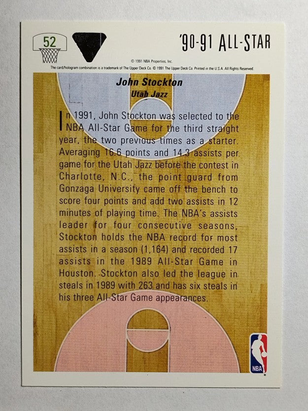 1991-92 Upper Deck #52 John Stockton AS