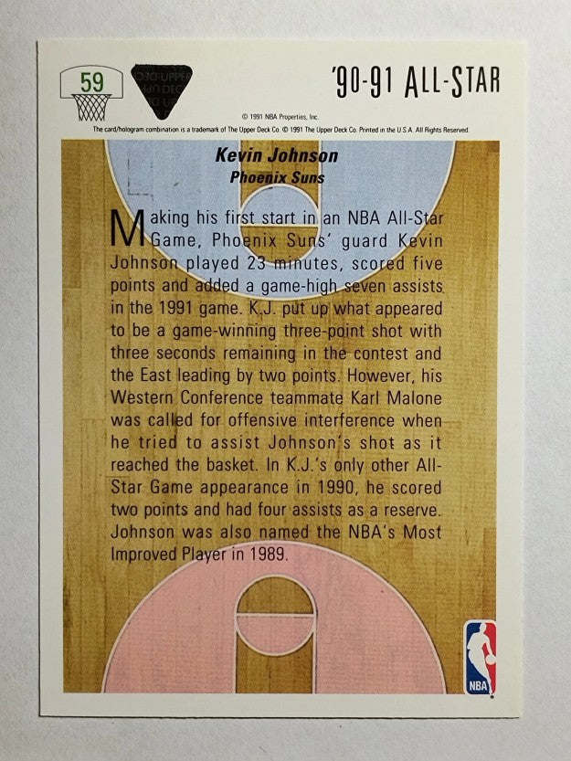 1991-92 Upper Deck #59 Kevin Johnson AS