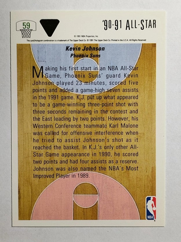 1991-92 Upper Deck #59 Kevin Johnson AS