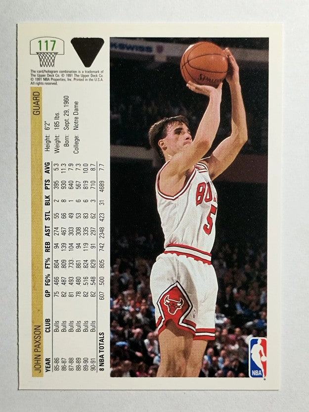 1991-92 Upper Deck #117 John Paxson