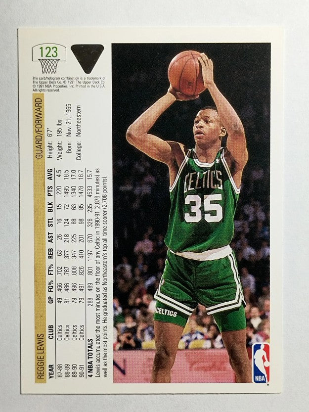 1991-92 Upper Deck #123 Reggie Lewis