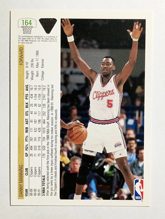 1991-92 Upper Deck #164 Danny Manning