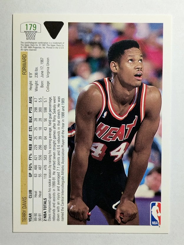 1991-92 Upper Deck #179 Terry Davis