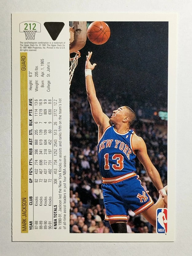 1991-92 Upper Deck #212 Mark Jackson