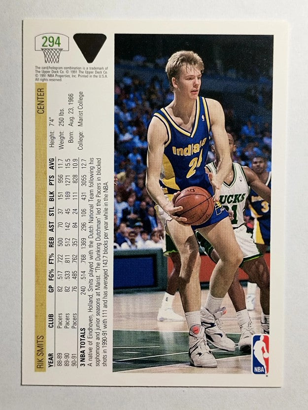1991-92 Upper Deck #294 Rik Smits