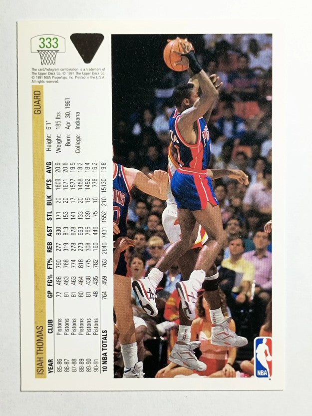 1991-92 Upper Deck #333 Isiah Thomas